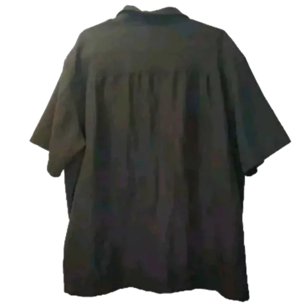 5.11 Tactical Vented Camp Shirt Men 2X Black Snap Button Biker Military Gorp
